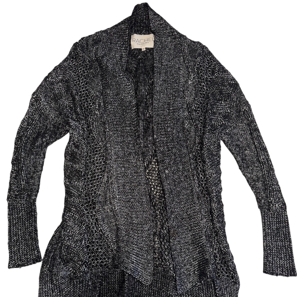 RACHEL Rachel Roy Charcoal and Black Women's Cardigan